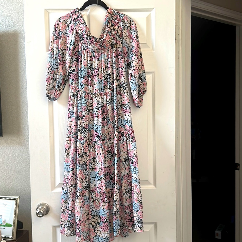 Floral off Shoulder Dress